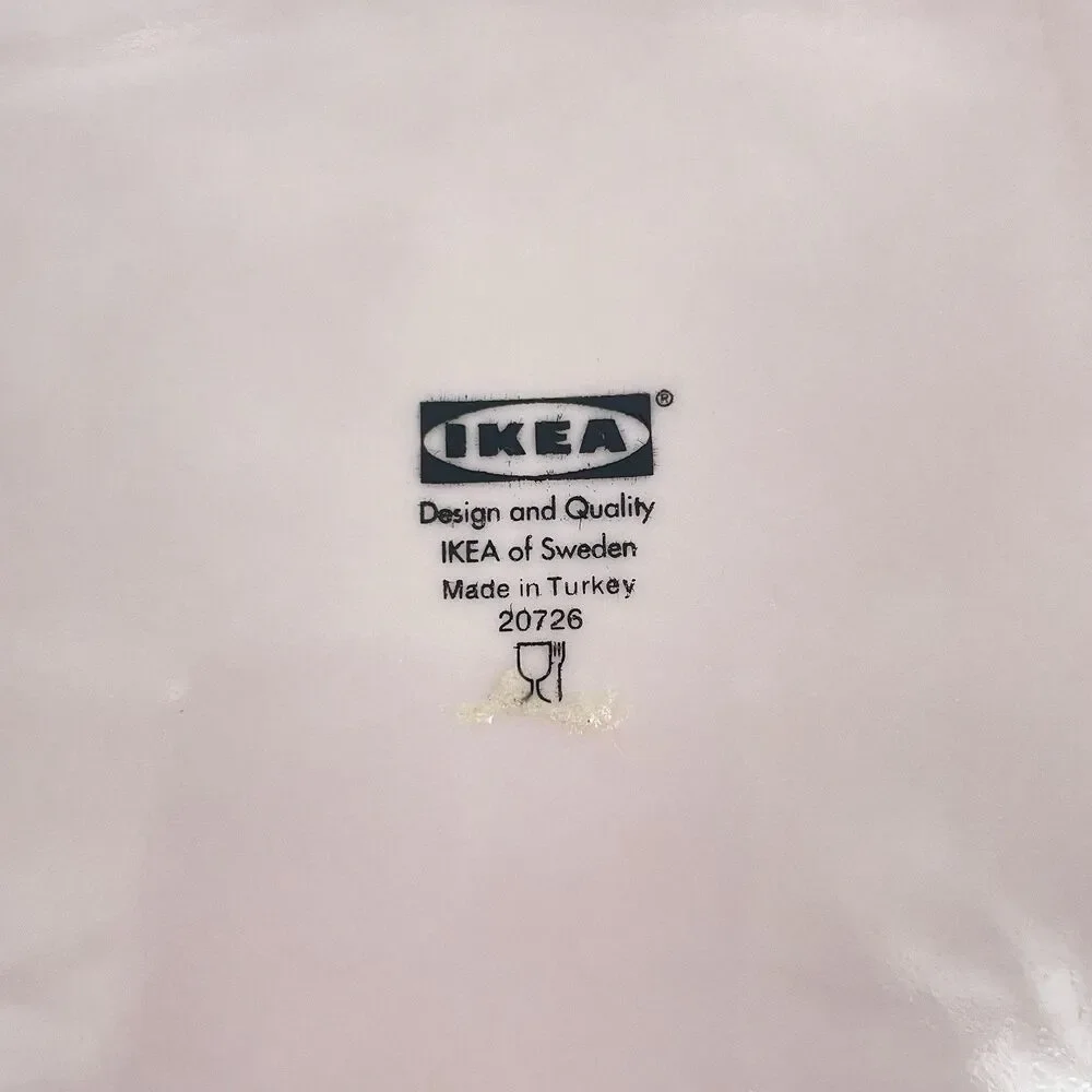 Set of 4 IKEA Hexagon Salad Plates Ballet Pink 9.5” Ceramic Retired EUC